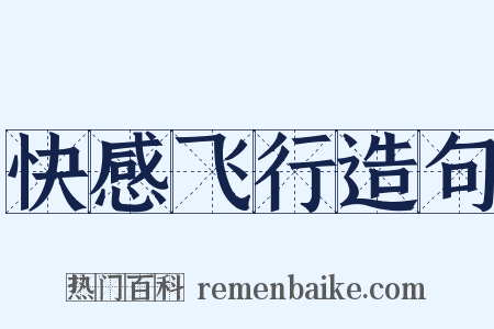 快感飞行造句是什么意思的图片